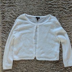 Talbot's white cardigan